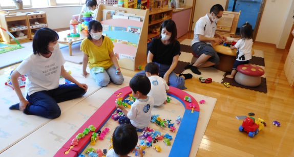 シャボン玉遊び